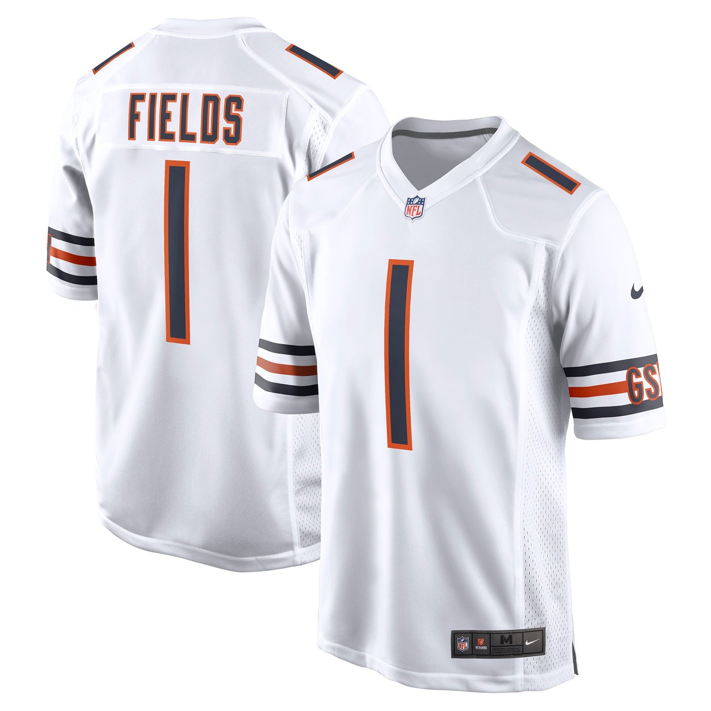 Justin Fields Chicago Bears Nike Player Game Jersey - White