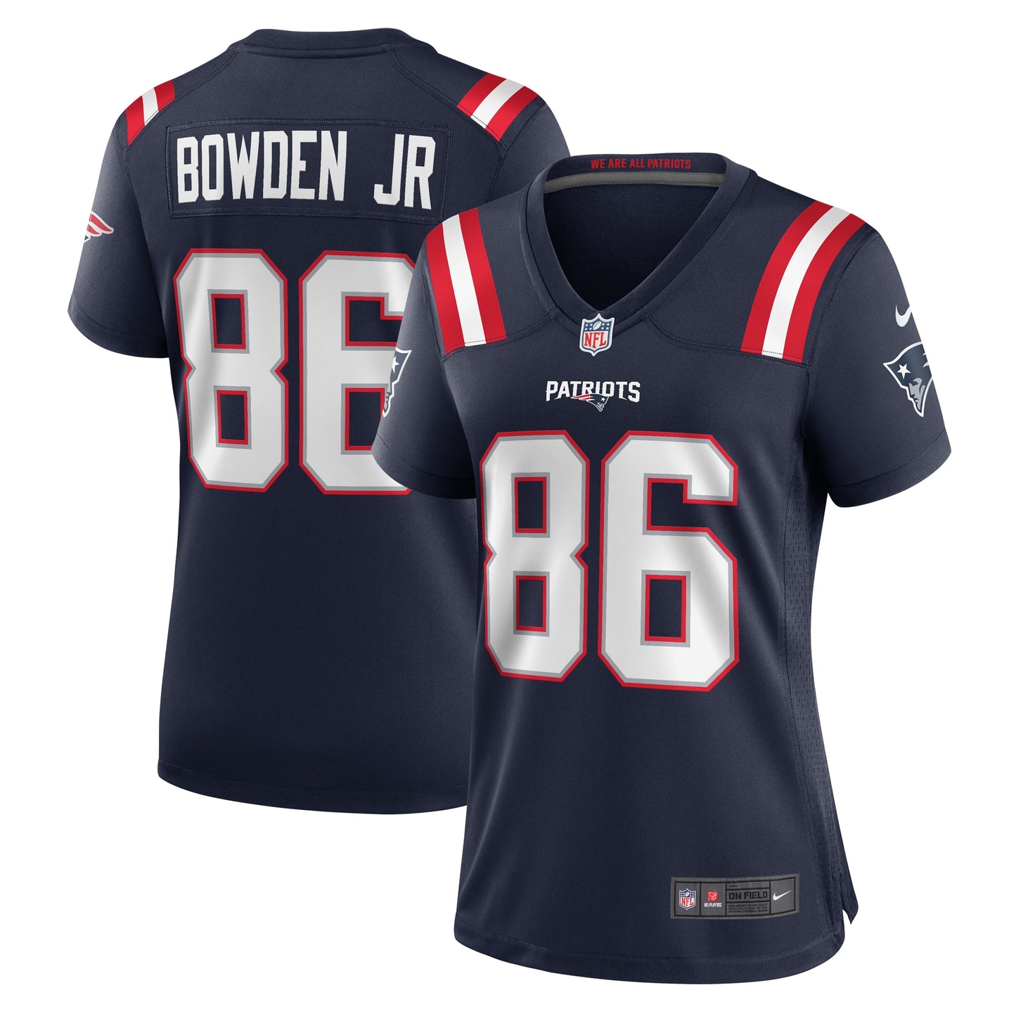 Lynn Bowden Jr. New England Patriots Nike Women's Home Game Player Jersey - Navy