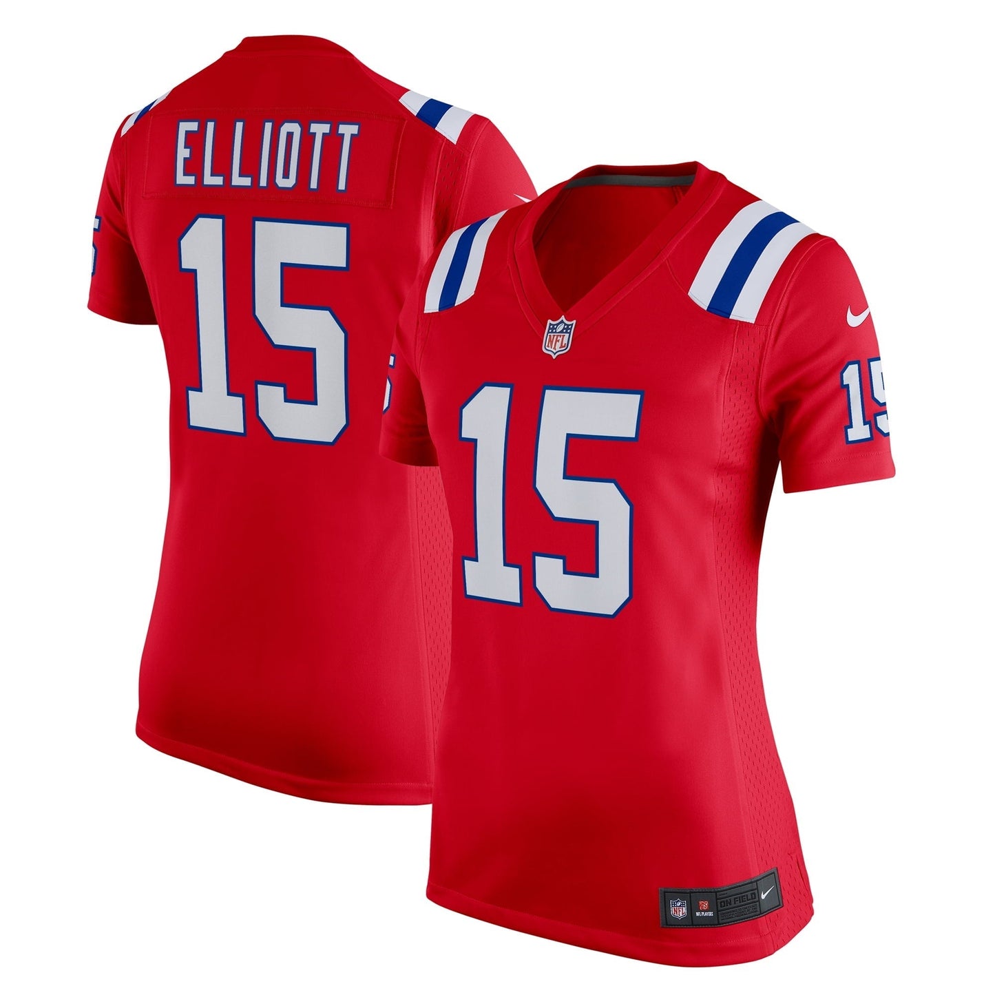 Women's Nike Ezekiel Elliott Red New England Patriots Alternate Game Player Jersey