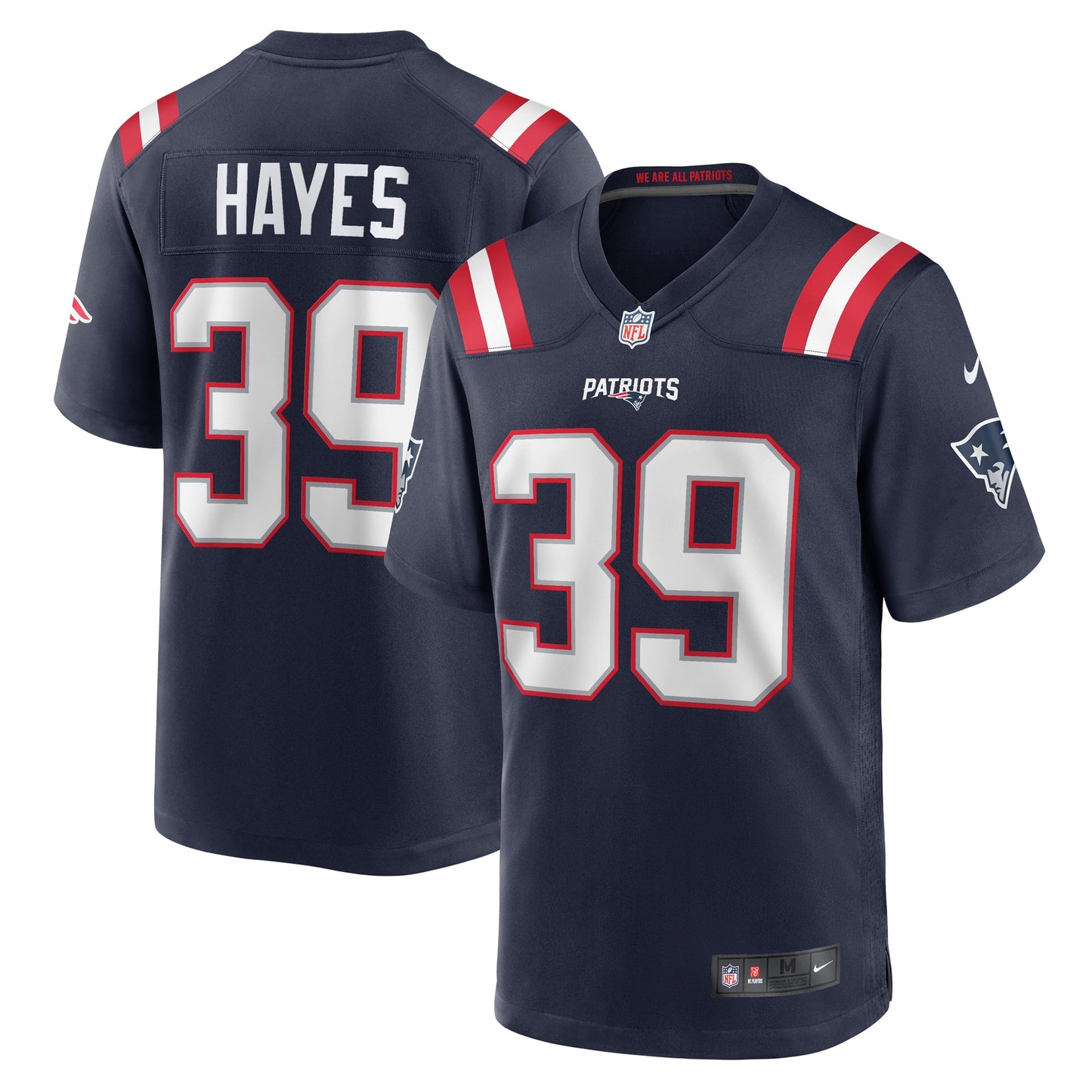 Tae Hayes New England Patriots Nike Home Game Player Jersey - Navy