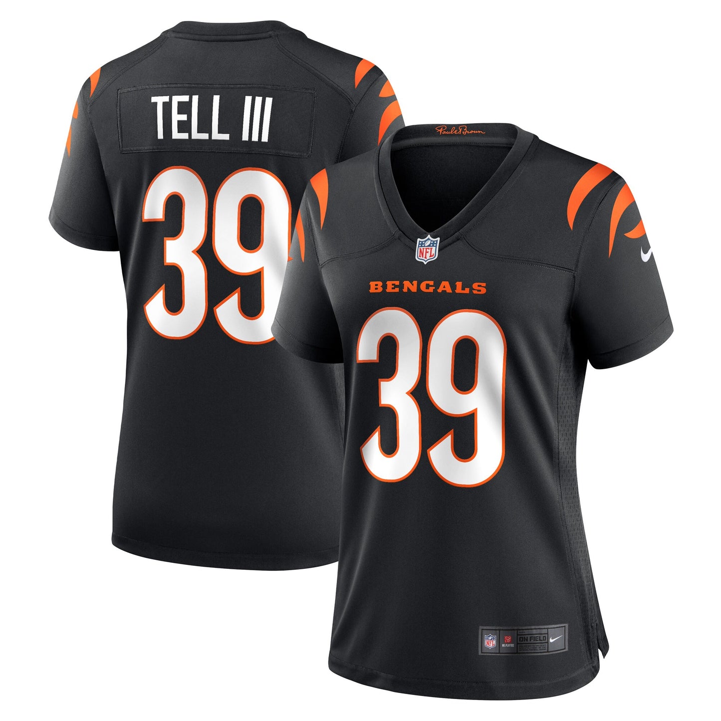 Marvell Tell III Cincinnati Bengals Nike Women's Game Player Jersey - Black
