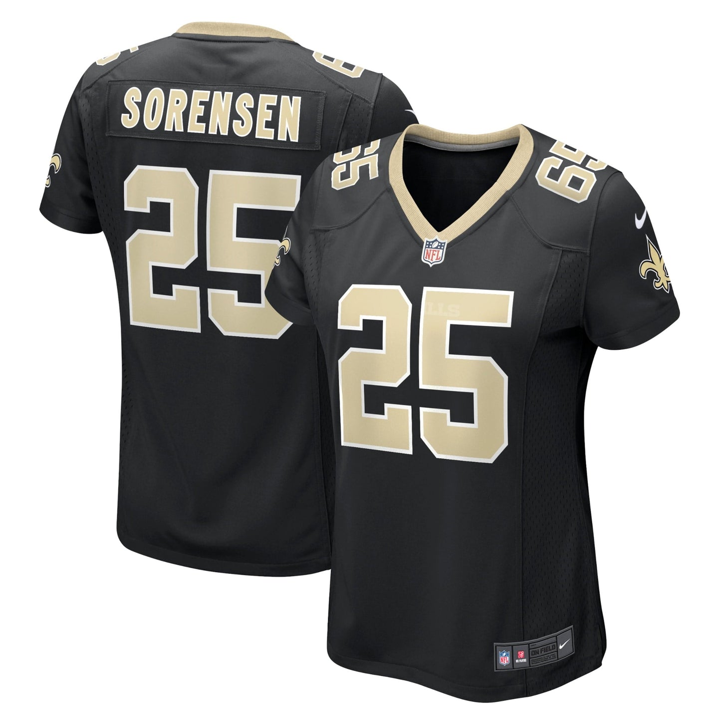 Women's Nike Daniel Sorensen Black New Orleans Saints Game Player Jersey