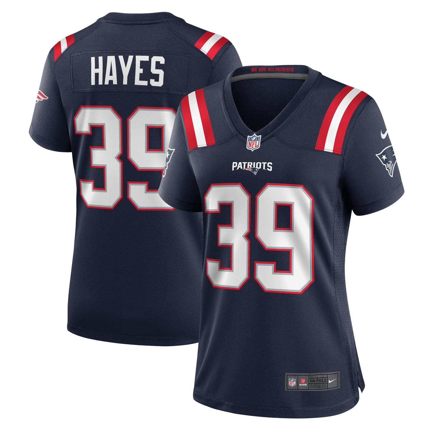 Tae Hayes New England Patriots Nike Women's Home Game Player Jersey - Navy
