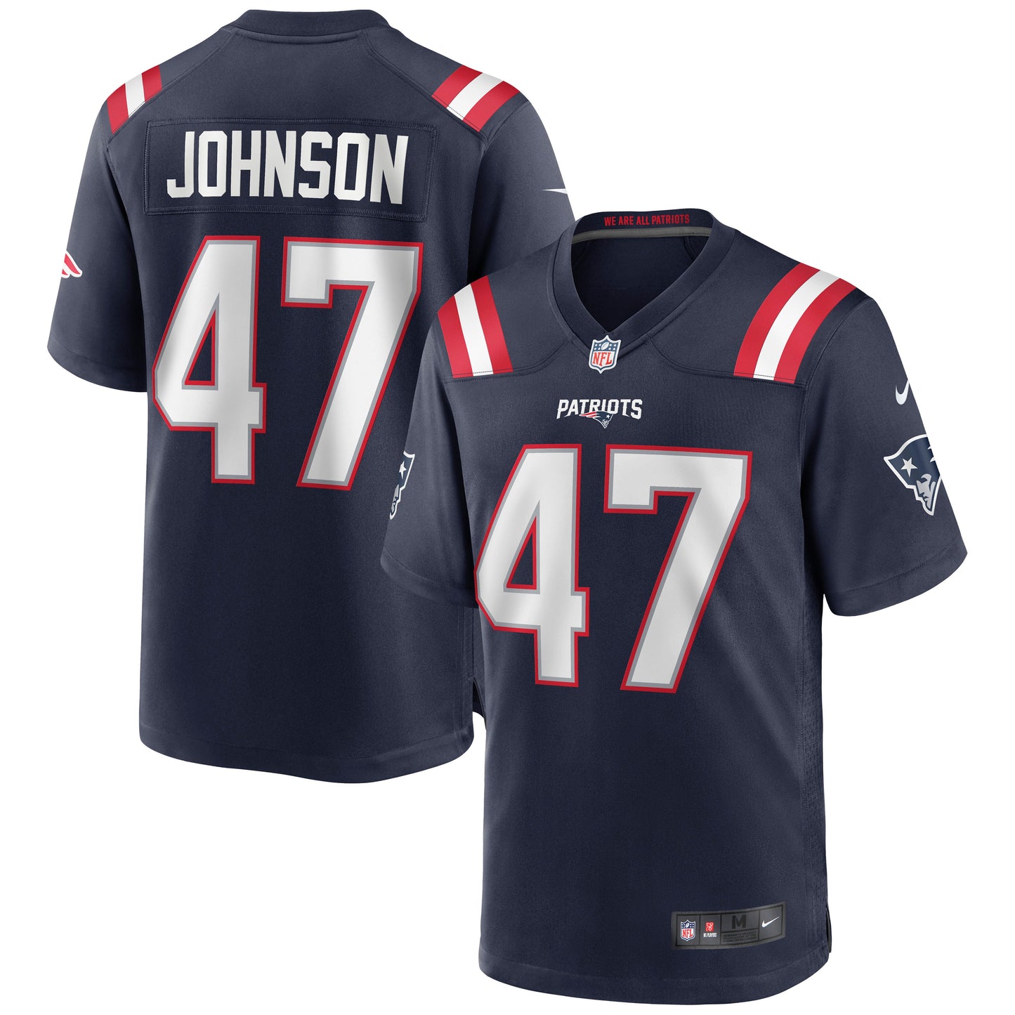 Jakob Johnson New England Patriots Nike Game Jersey - Navy