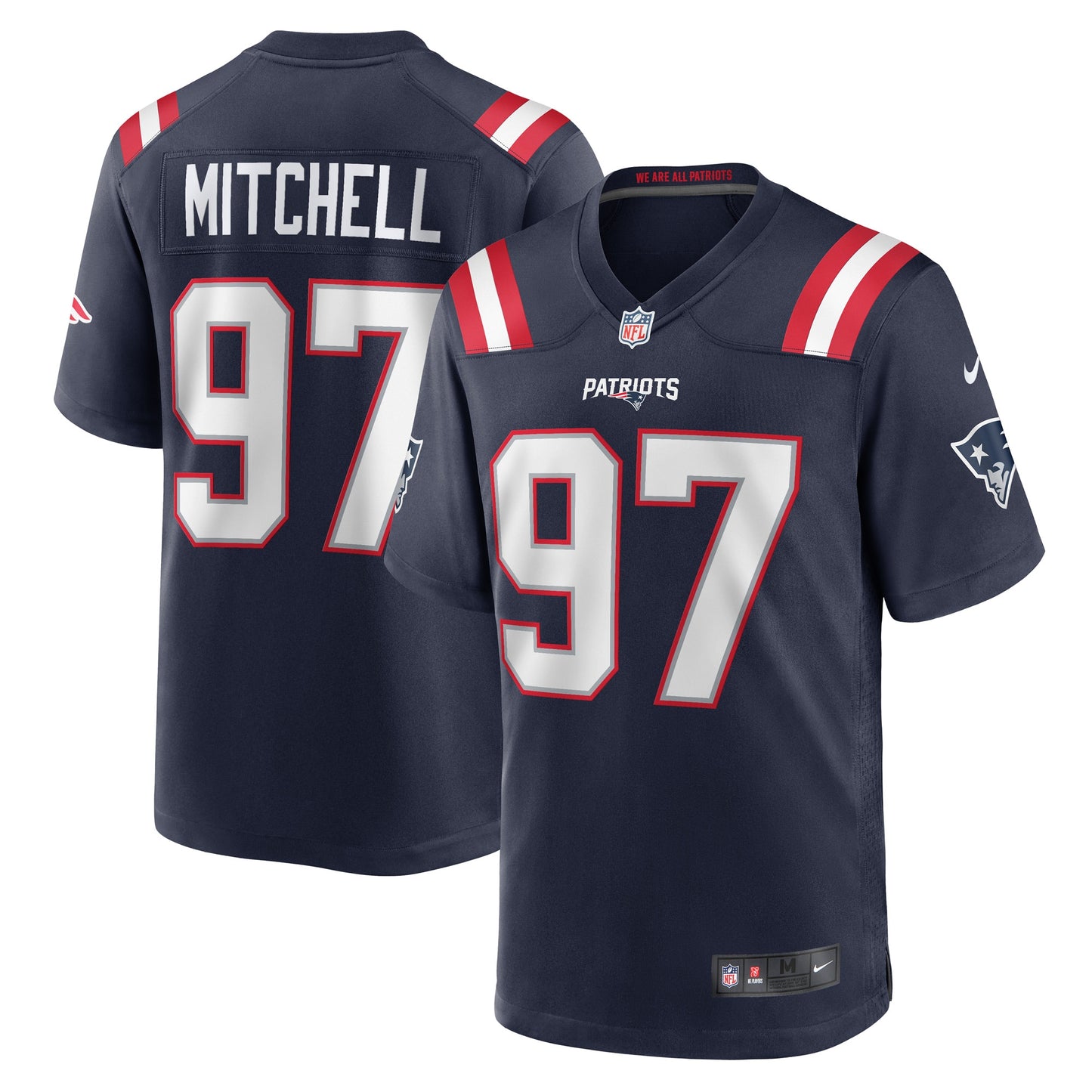 DaMarcus Mitchell New England Patriots Nike Game Player Jersey - Navy