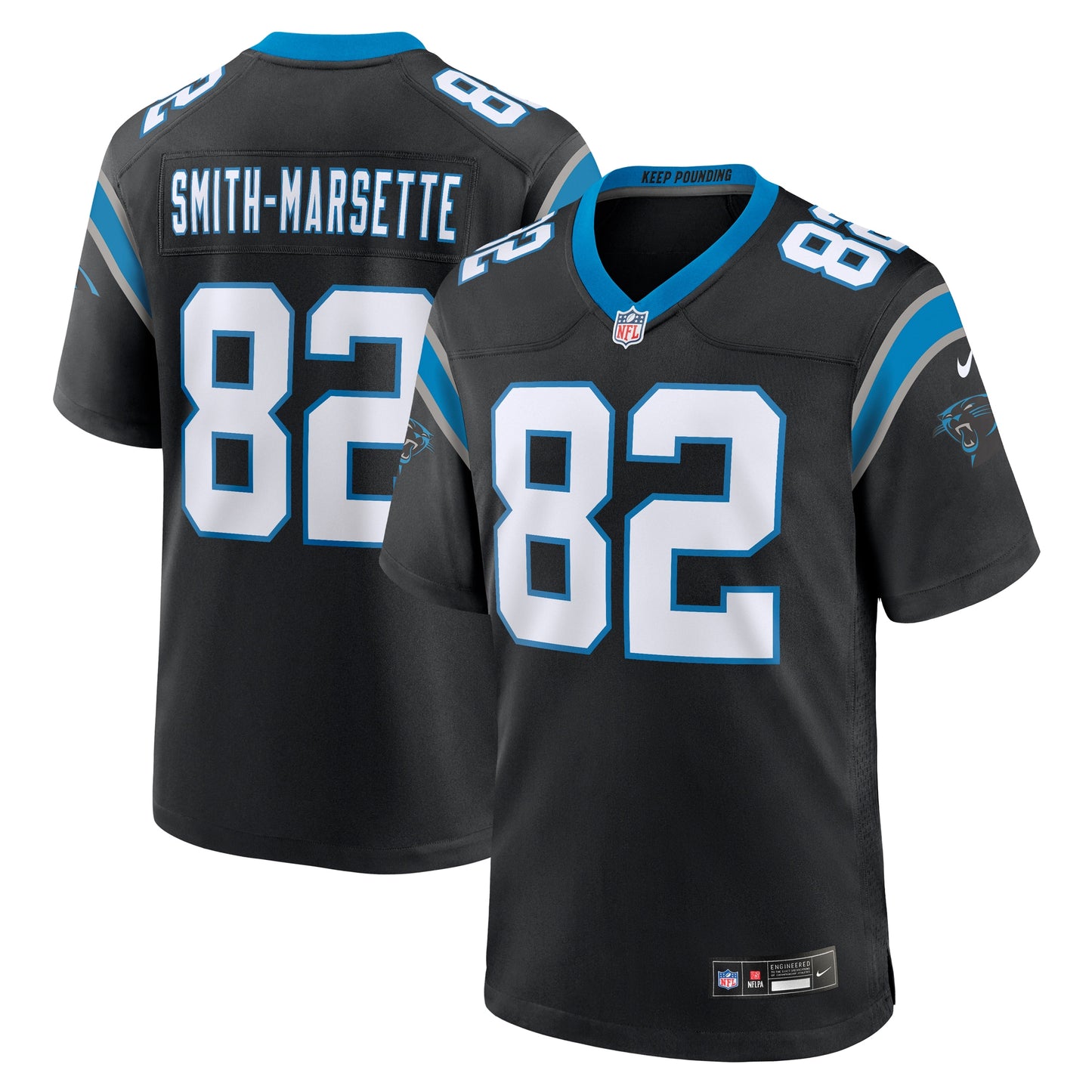 Ihmir Smith-Marsette Carolina Panthers Nike Team Game Jersey -  Black