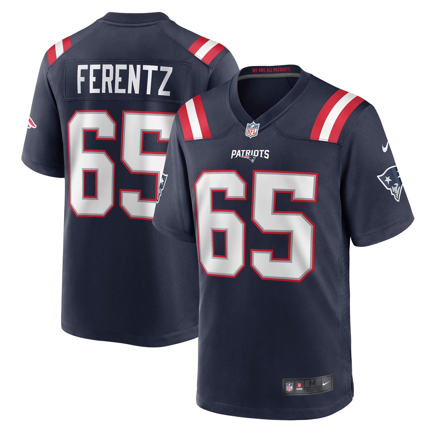 James Ferentz New England Patriots Nike Game Jersey - Navy