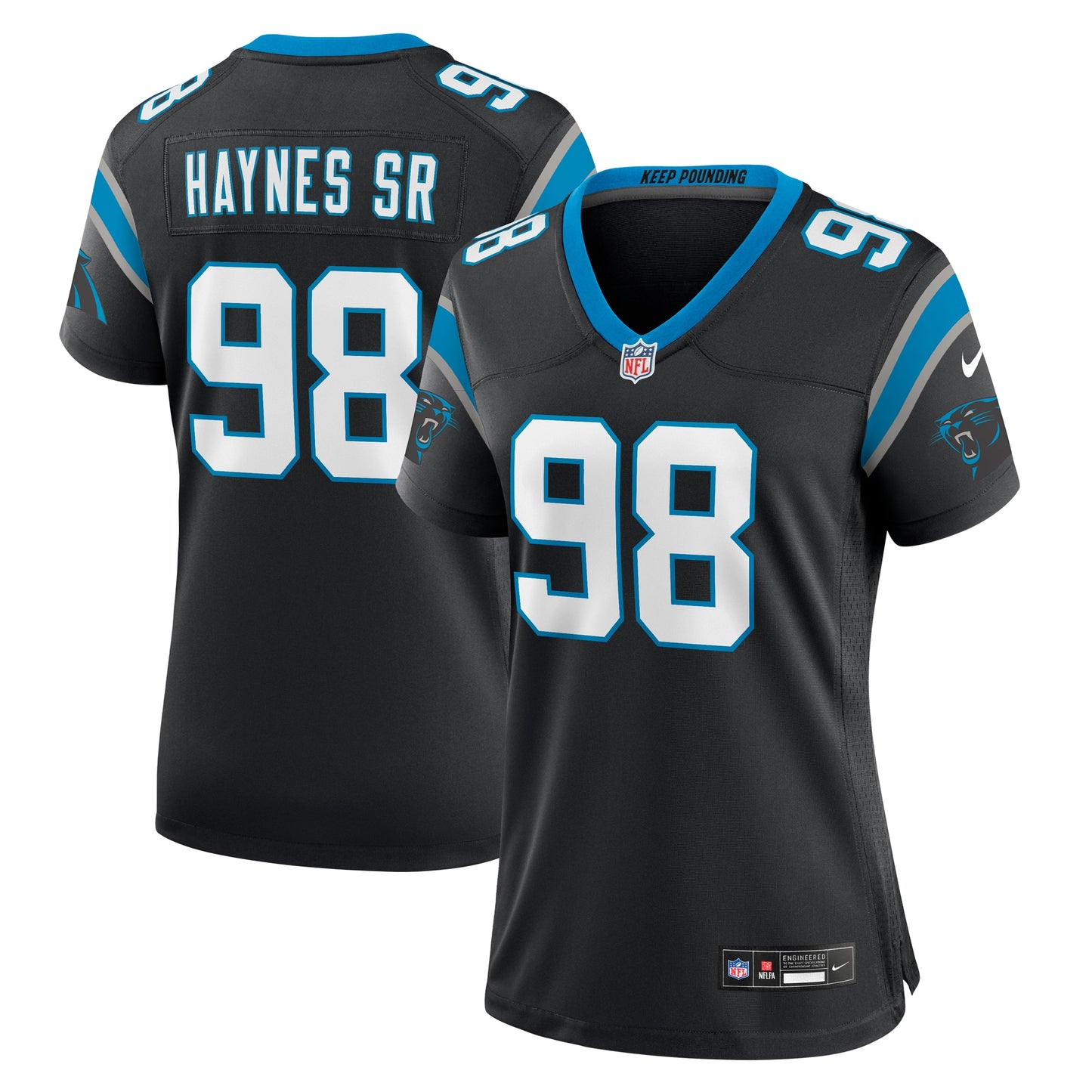 Marquis Haynes Sr. Carolina Panthers Nike Women's Team Game Jersey - Black