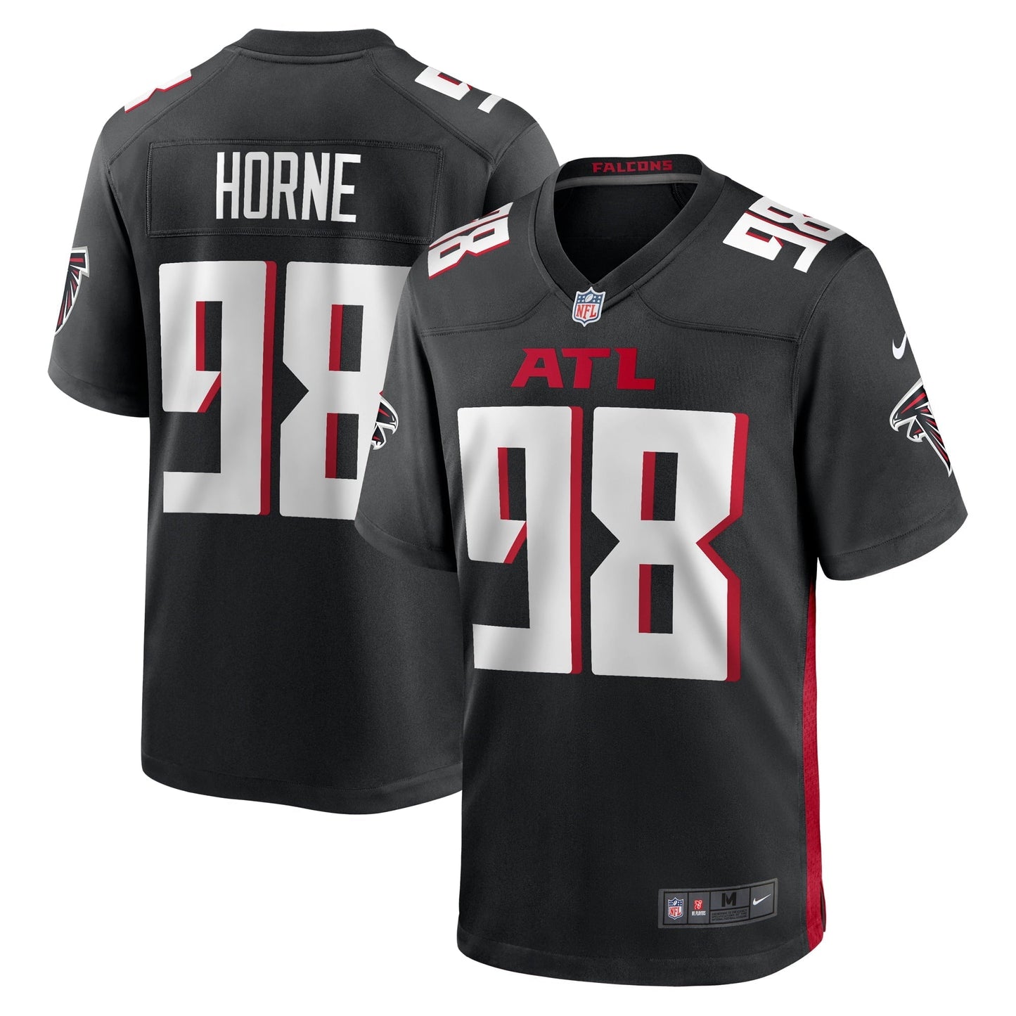 Men's Nike Timmy Horne Black Atlanta Falcons Game Player Jersey