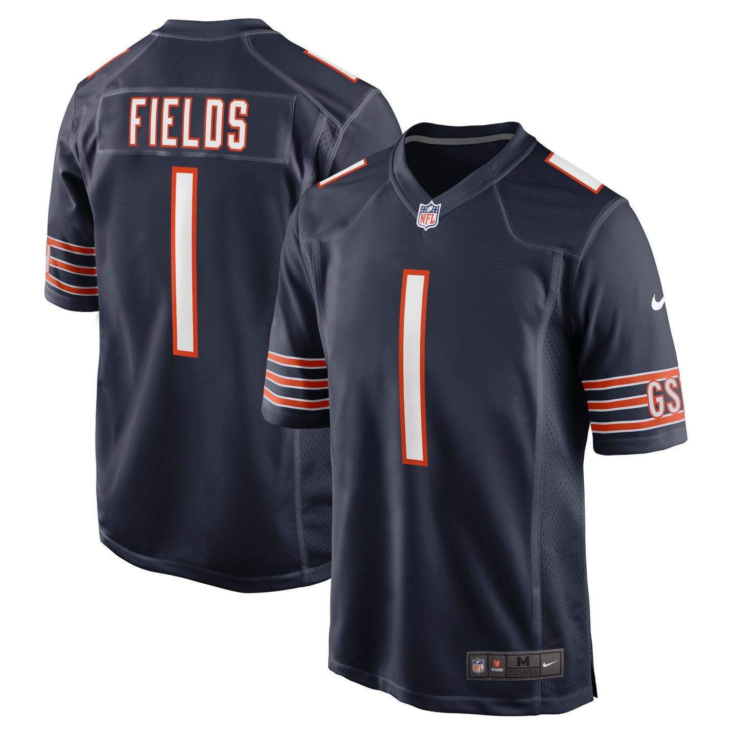 Justin Fields Chicago Bears Nike Player Game Jersey - Navy