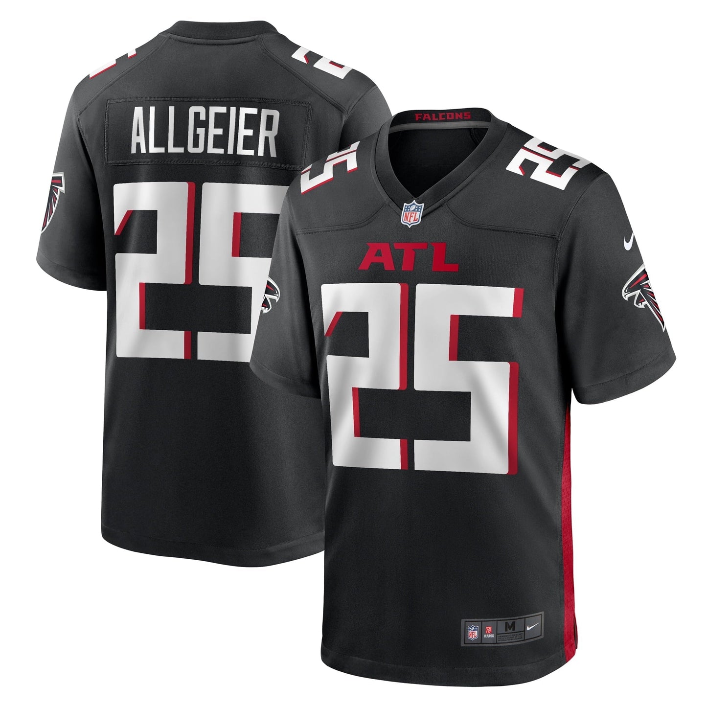 Men's Nike Tyler Allgeier Black Atlanta Falcons Player Game Jersey